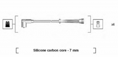 MAGNETI MARELLI 941145350732 -  Комплект проводов зажигания